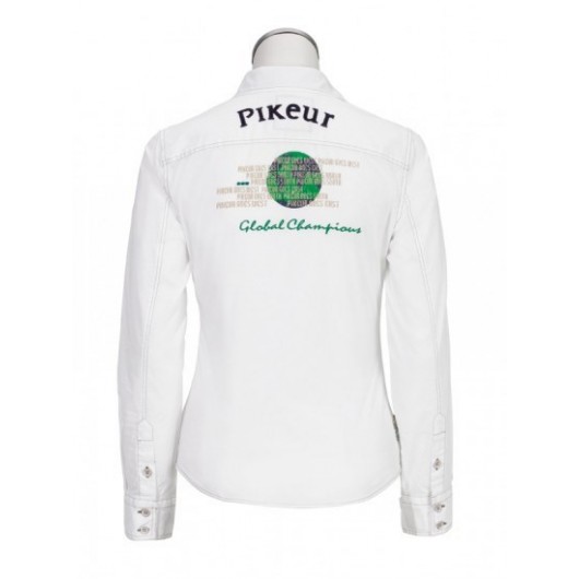 CHEMISE SPORT MANCHES LONGUES FEMME PIKEUR ( e13 )