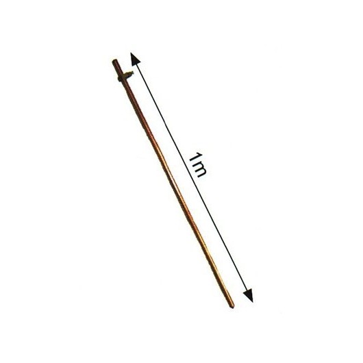 PIQUET DE TERRE 1 M EN ACIER CUIVRE LGE PIQUET DE TERRE 1 M EN ACIER CUIVRE LGE