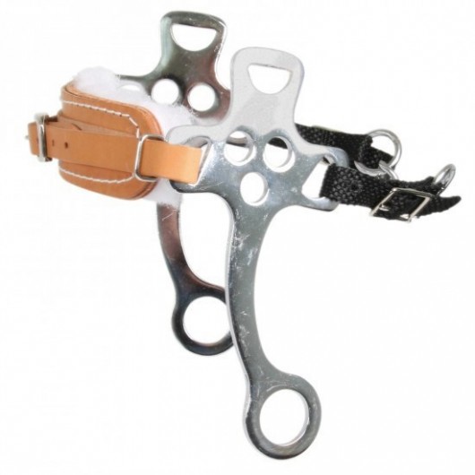 HACKAMORE M/BRANCHES INOX CUIR WALDHAUSEN HACKAMORE M/BRANCHES INOX CUIR WALDHAUSEN