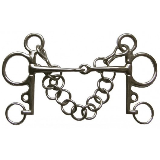 Mors Pelham brisé inox Poney Cavalhorse Mors Pelham brisé inox Poney Cavalhorse