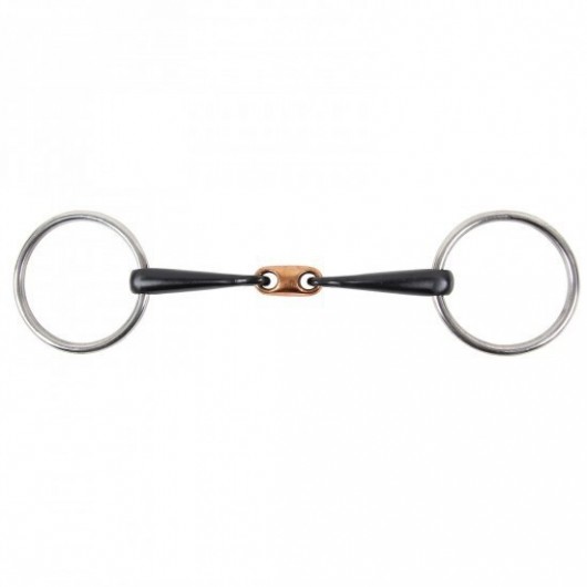 MORS WESTERN 2A/DBLE BRISURE "BLACK SNAFFLE BIT" WALDHAUSEN MORS WESTERN 2A/DBLE BRISURE "BLACK SNAFFLE BIT" WALDHAUSEN