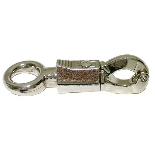 Mousqueton de sécurité nickelé 1,6 cm Mousqueton de sécurité nickelé 1,6 cm
