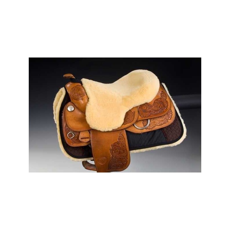 Dessus de selle western mouton véritable Christ