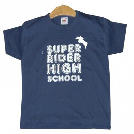 T-SHIRT DROIT ENFANT "HIGHT SCHOOL " 100% coton BRIMAN