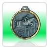MEDAILLE PM GRAVEE ARGENTE TOUR DORE 32 mm