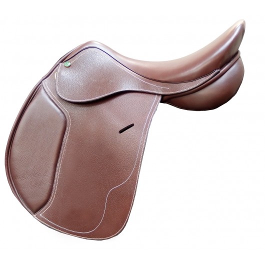 Selle mixte dressage cuir Premium Cavalhorse