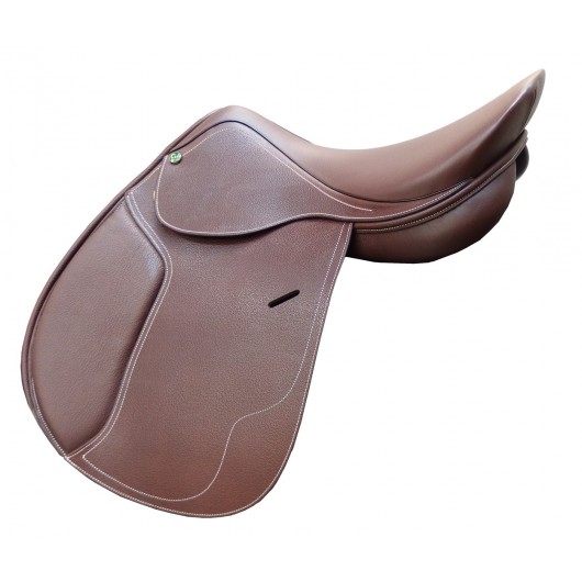 Selle mixte jumping cuir Premium Cavalhorse