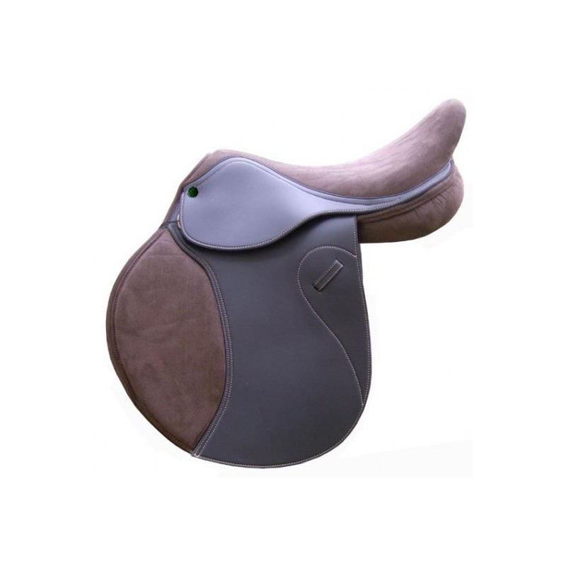 Selle De Cheval Synthétique Sans Arbre Freemax - Avec Étriers Et Sangle, Taille 42-46 - Confortable Et Léger