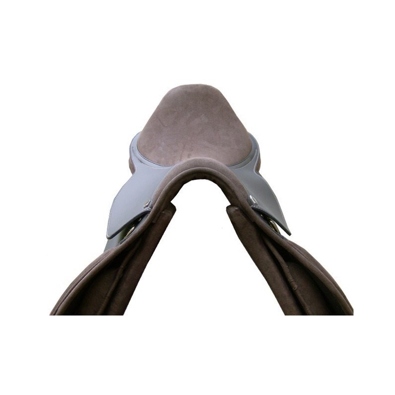 Selle Cheval Selle De Cheval Synthétique Freemax Sans Arbre - Taille 42-46, Avec Étriers Et Sangle Selle Siège Amovible Velcro