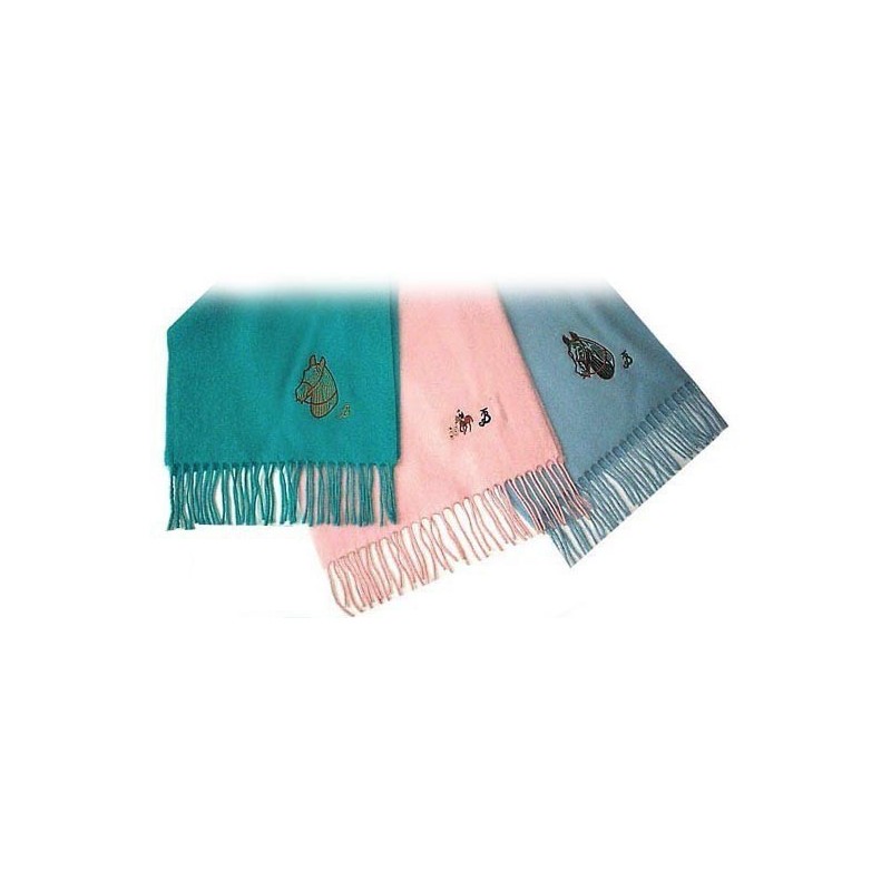 Echarpe en laine FUN motif equestre