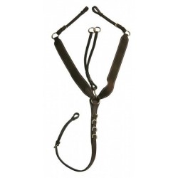 COLLIER DE CHASSE REGLABLE A/ELAST MASTERHORSE boucles laiton