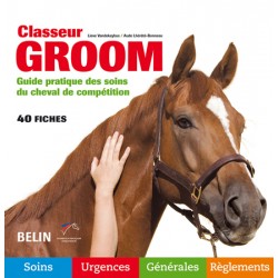 Classeur Groom, Guide pratique des soins du cheval de compétition L Vandekeybus A Lhérété-Bonneau Editions Belin