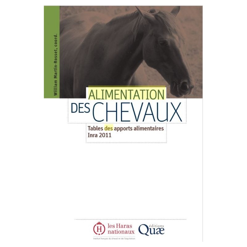 Alimentation des chevaux William Martin-Rosset Editions Zulma