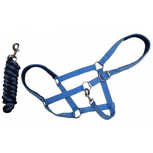 Licol nylon avec longe Waldhausen Licol nylon avec longe Waldhausen