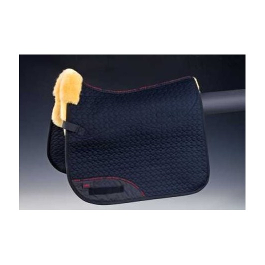 ECP Equine Comfort Products Tapis de selle entièrement doublé en peau de mouton Blanc
