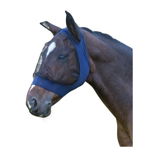 Masque Anti-Mouche Cheval EIHI - Maille Respirante Anti-UV - Avec Cache-Oreilles