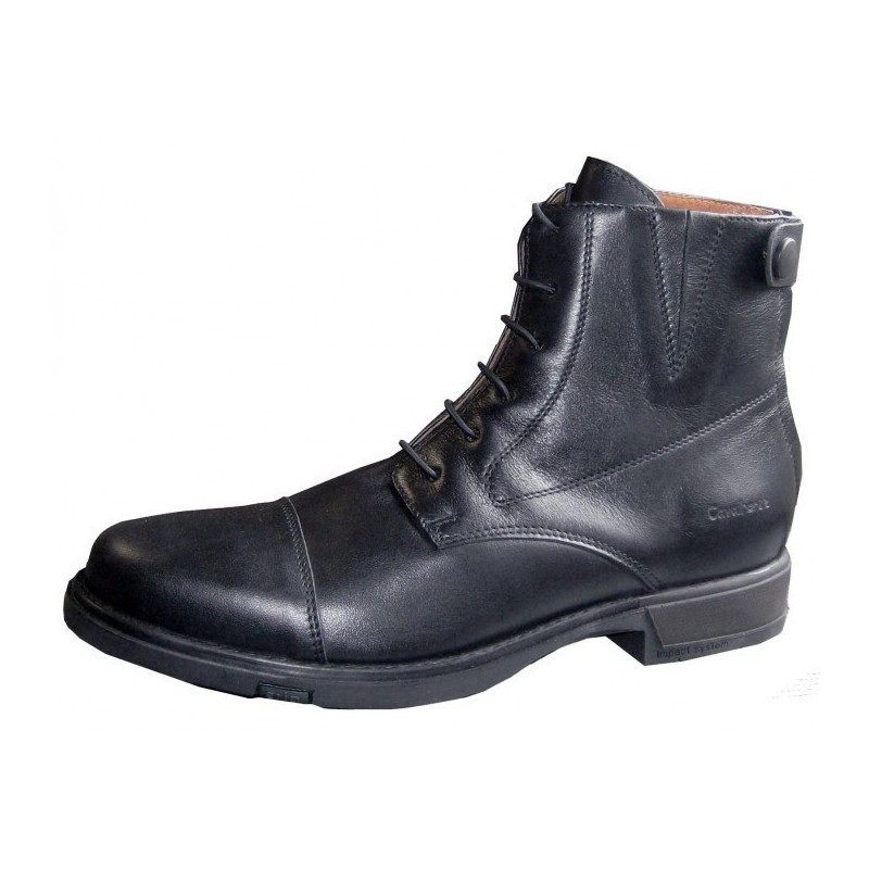 boots equitation cuir lacets