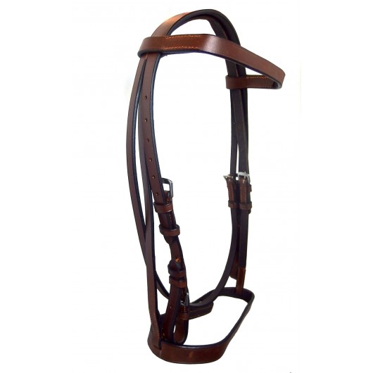 Bridon muserolle française cuir huilé Cavalhorse Bridon muserolle française cuir huilé Cavalhorse
