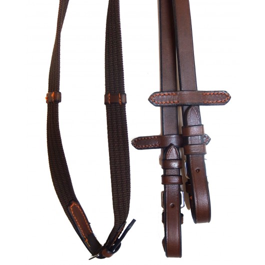 Bridon muserolle française cuir huilé Cavalhorse