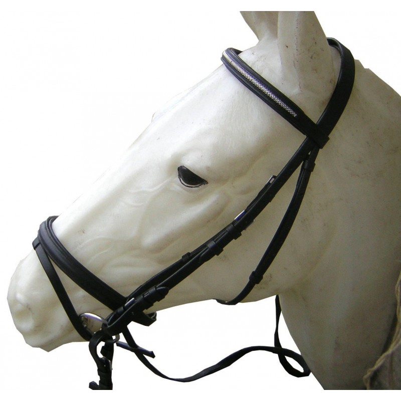 Bridon cuir muserolle combinée Cavalhorse