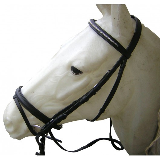 Bridon cuir muserolle combinée Cavalhorse