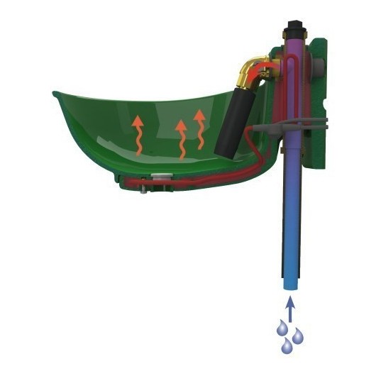 Abreuvoir chauffant à tube antigel 230 V