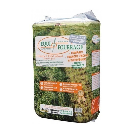 Foin enrubanné chevaux