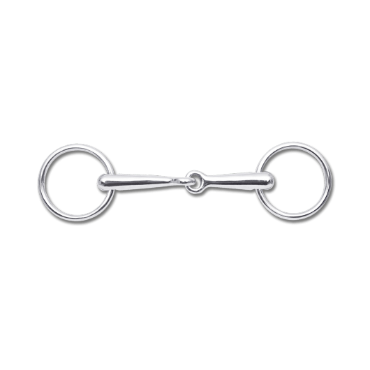 Mors de filet de bride deux anneaux inox Waldhausen Mors de filet de bride deux anneaux inox Waldhausen