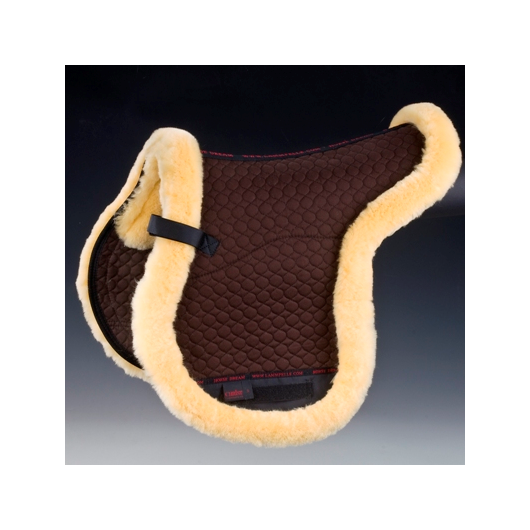 Tapis forme de selle mouton véritable Champ complet Christ