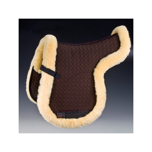 Tapis forme de selle mouton véritable Champ complet Christ