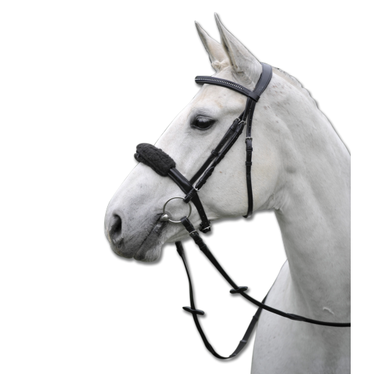 Fourreau muserolle têtière mouton synthétique Waldhausen