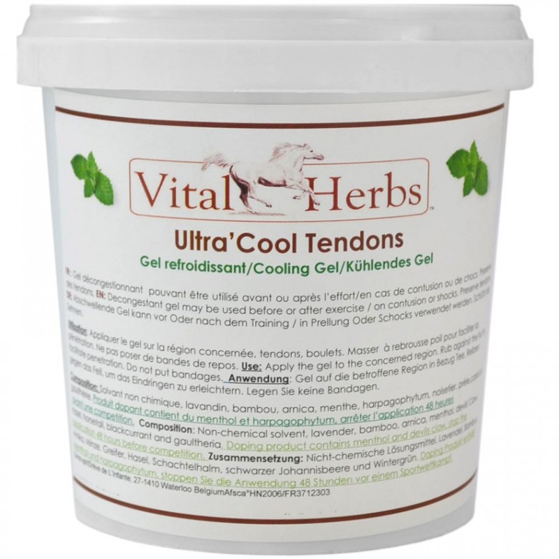 Gel refroidissant 1 kg Ultra Cool Tendons Vital Herbs