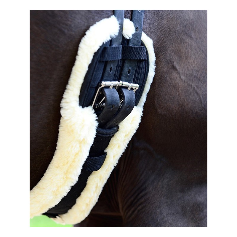 Thor Equine - Ensemble sangle off billet et fixation pour sangle de selle (Tie Strap) - nylon - noir