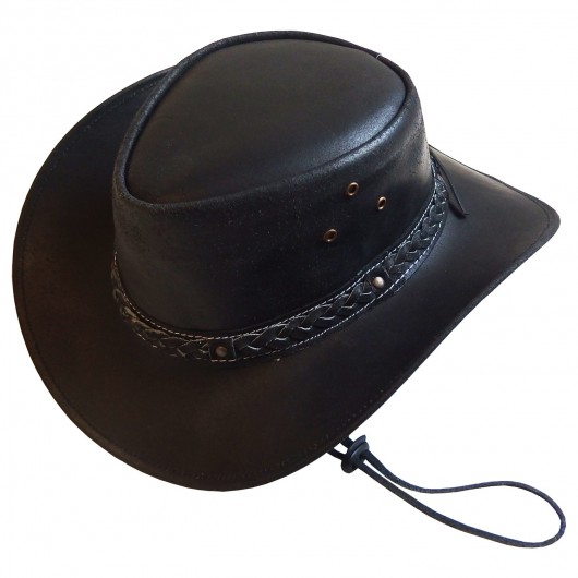 Chapeau australien cuir huilé Tabasca F.R.A Chapeau australien cuir huilé Tabasca F.R.A