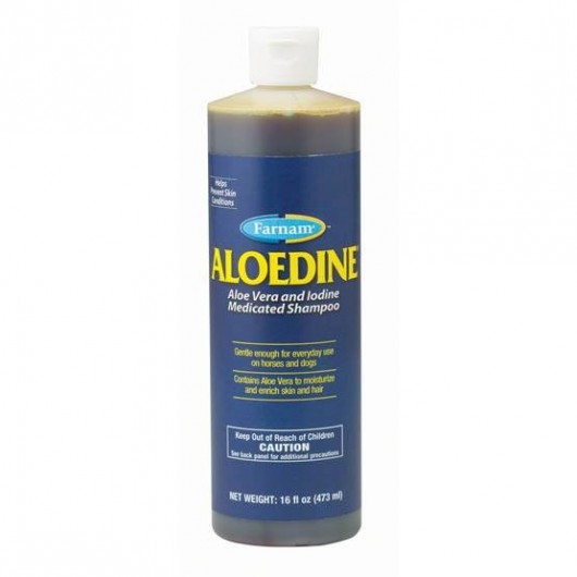 Shampoing désinfectant cheval 473 ml Aloedine Farnam Shampoing désinfectant cheval 473 ml Aloedine Farnam