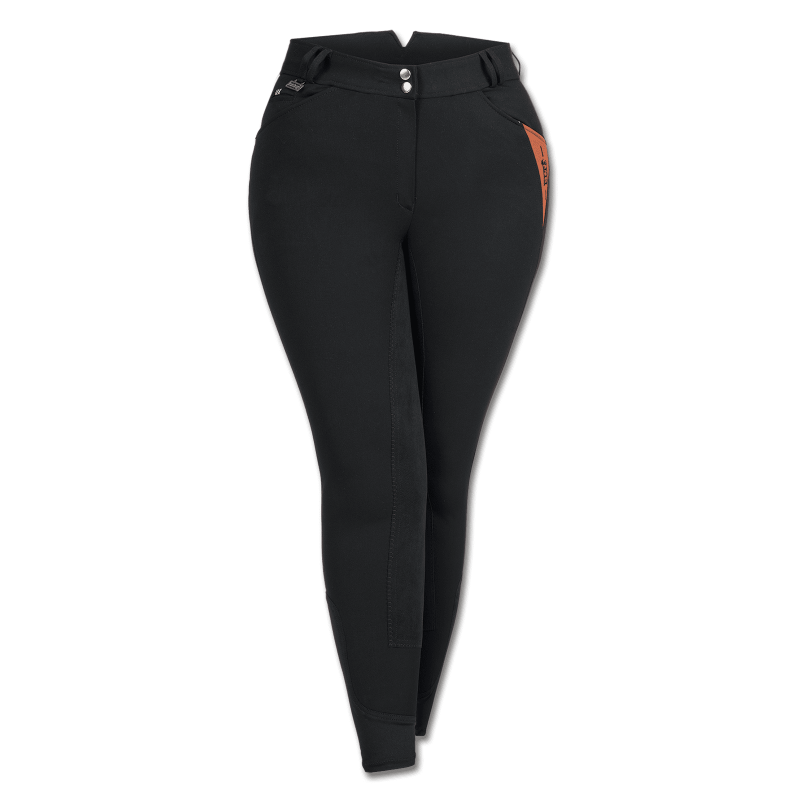 Pantalon D'Équitation Femme On Course - Taille 30 USA, Bleu, Écusson Genou - Occasion