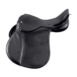 Selle mixte cuir Haflinger arçon large Star