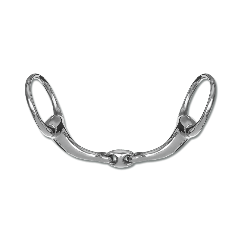 Mors à Olive Kerbl 13,5cm Pour Cheval - Acier Inoxydable Creux Avec Gros Canon