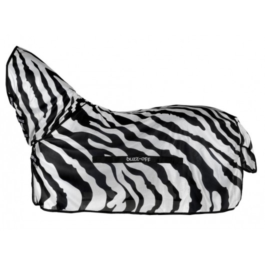 Chemise anti-mouches cheval avec couvre-cou Buzz-off Zebra Bucas