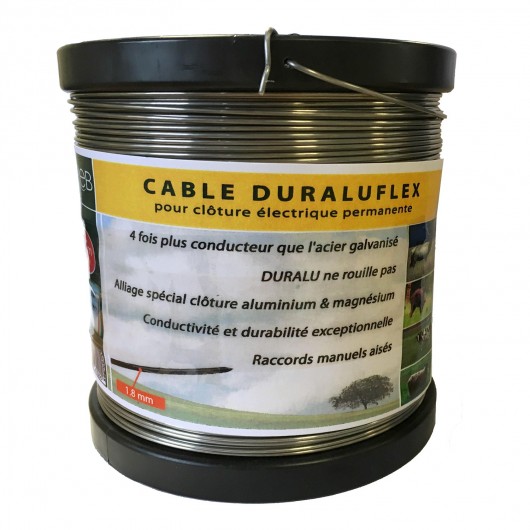 Fil alliage aluminium 1,80 mm x 400 m Duraluflex Le Gardien Electrique Fil alliage aluminium 1,80 mm x 400 m Duraluflex Le Gardien Electrique