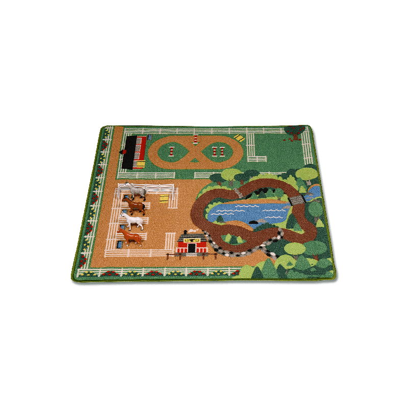 Tapis de jeu écurie avec figurines chevaux Waldhausen