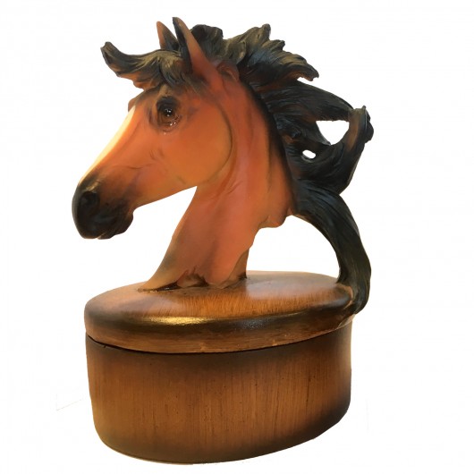 Boite bois sculpture cheval Boite bois sculpture cheval