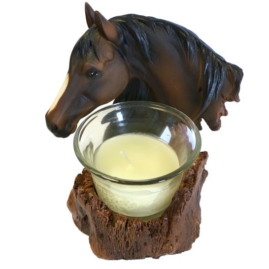 Bougeoir statue tête de cheval Bougeoir statue tête de cheval