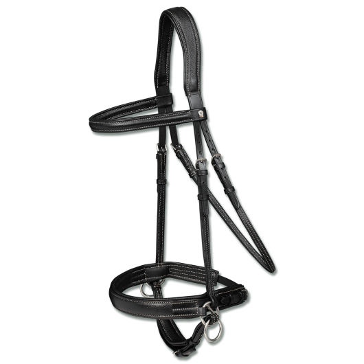 Bridon sans mors cuir doublé X-Line Waldhausen Bridon sans mors cuir doublé X-Line Waldhausen