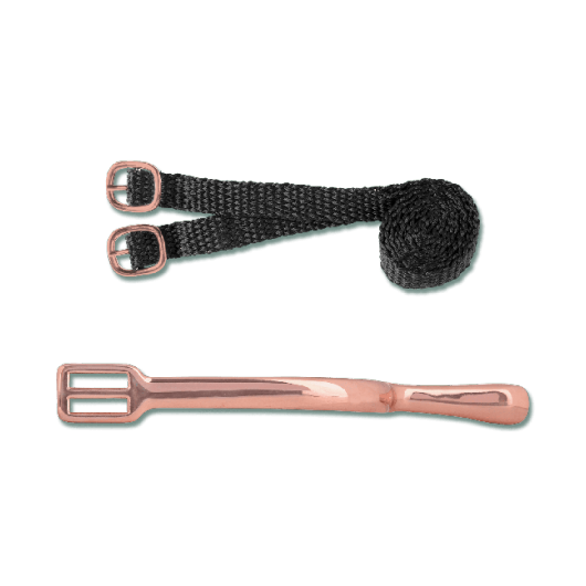 Éperons avec lanières coloris or rose Femme Waldhausen