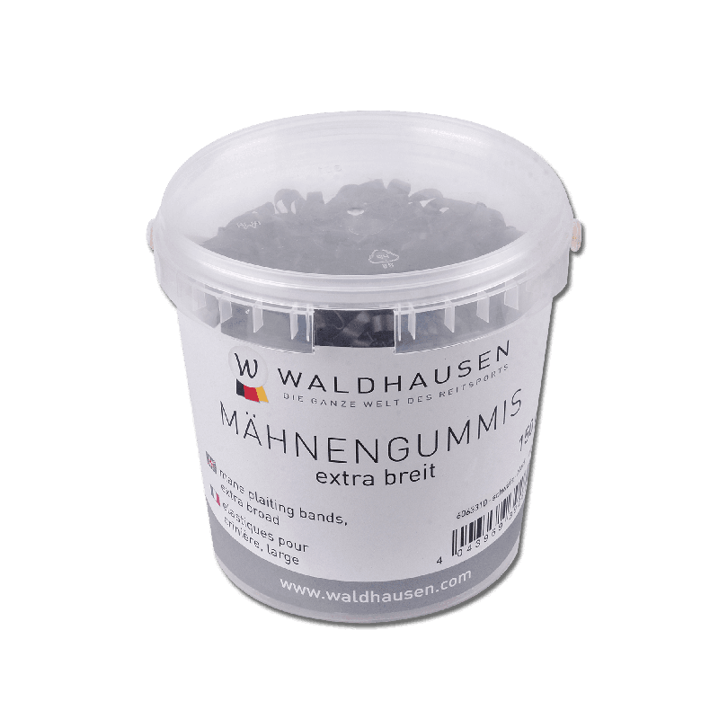 Élastiques à natter extra largte silicone 150 g Waldhausen