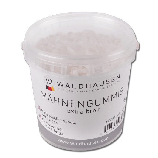 Élastiques à natter extra largte silicone 150 g Waldhausen