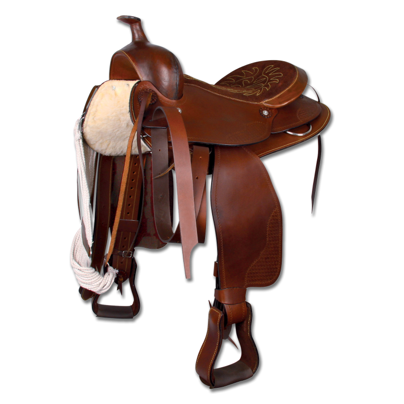 Selle western cuir lisse grand cheval Waldhausen