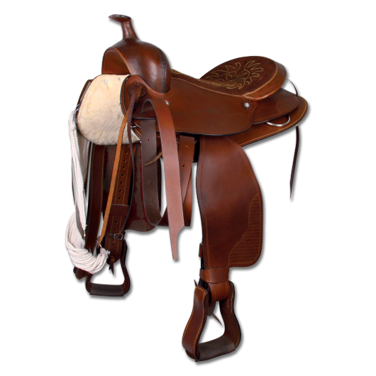 Selle western cuir lisse grand cheval Waldhausen