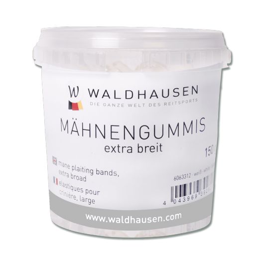 Élastiques à natter extra largte silicone 150 g Waldhausen